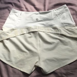 White Lululemon Shorts